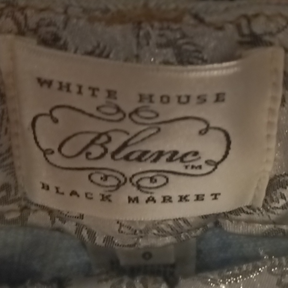 WH/BM Blanc stitched embroidered distressed blue denim jeans Size 0